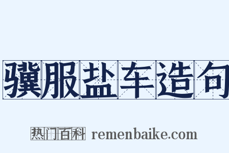 骥服盐车造句是什么意思的图片